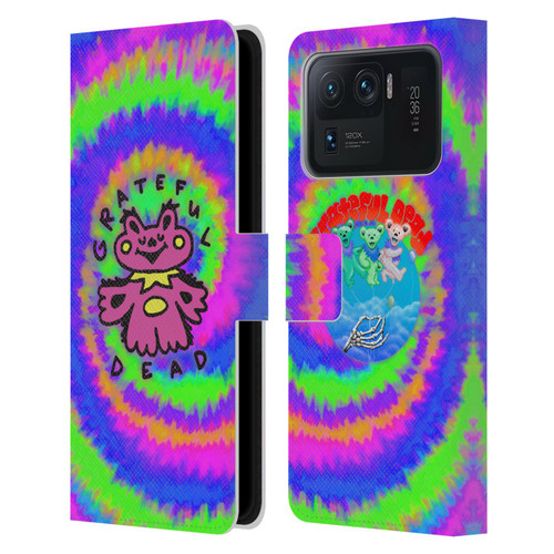 Grateful Dead Trends Dancing Bear Colorful Leather Book Wallet Case Cover For Xiaomi Mi 11 Ultra