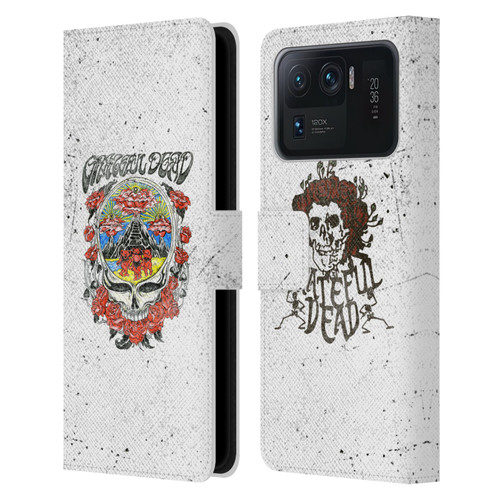 Grateful Dead Trends Rose Leather Book Wallet Case Cover For Xiaomi Mi 11 Ultra