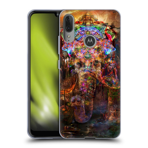 Jumbie Art Gods and Goddesses Ganesha Soft Gel Case for Motorola Moto E6 Plus
