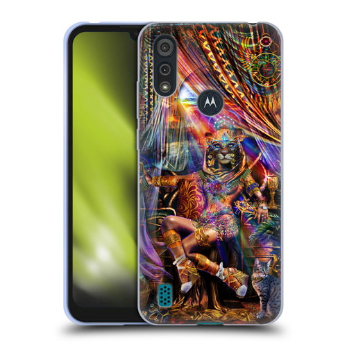 Jumbie Art Gods and Goddesses Bastet Soft Gel Case for Motorola Moto E6s (2020)