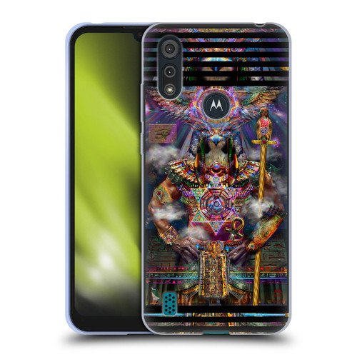 Jumbie Art Gods and Goddesses Horus Soft Gel Case for Motorola Moto E6s (2020)