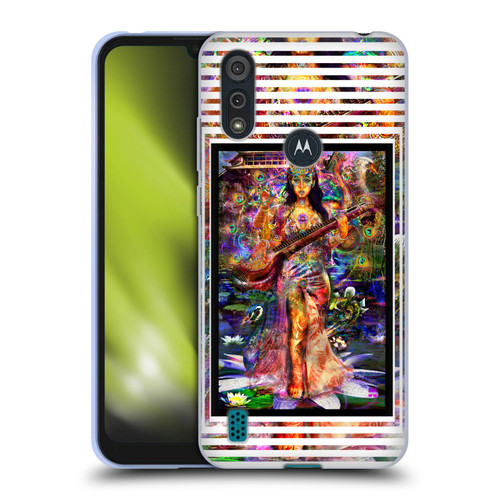 Jumbie Art Gods and Goddesses Saraswatti Soft Gel Case for Motorola Moto E6s (2020)