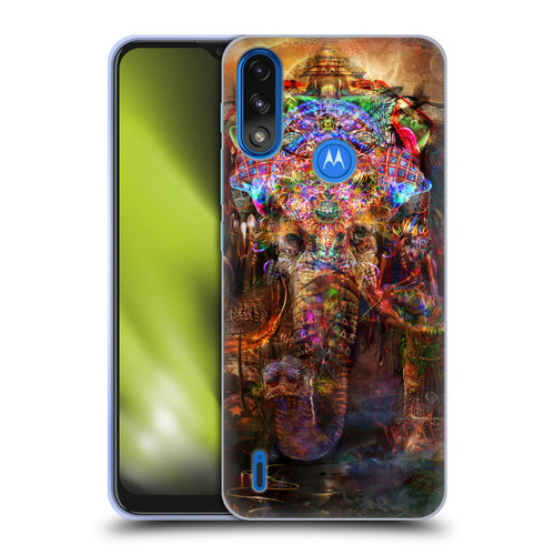 Jumbie Art Gods and Goddesses Ganesha Soft Gel Case for Motorola Moto E7 Power / Moto E7i Power