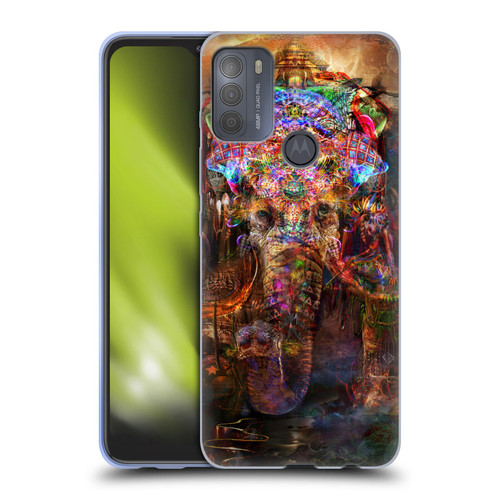 Jumbie Art Gods and Goddesses Ganesha Soft Gel Case for Motorola Moto G50