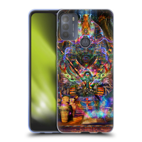 Jumbie Art Gods and Goddesses Osiris Soft Gel Case for Motorola Moto G50