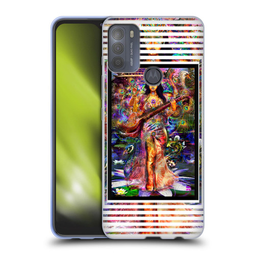 Jumbie Art Gods and Goddesses Saraswatti Soft Gel Case for Motorola Moto G50