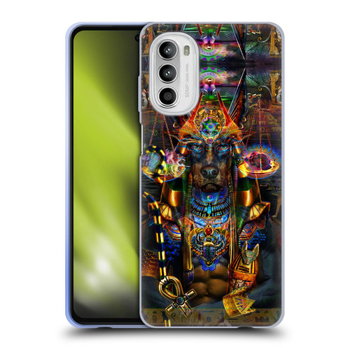 Jumbie Art Gods and Goddesses Anubis Soft Gel Case for Motorola Moto G52