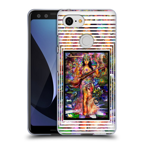 Jumbie Art Gods and Goddesses Saraswatti Soft Gel Case for Google Pixel 3