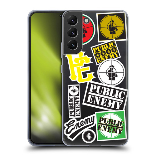 Public Enemy Graphics Collage Soft Gel Case for Samsung Galaxy S22+ 5G