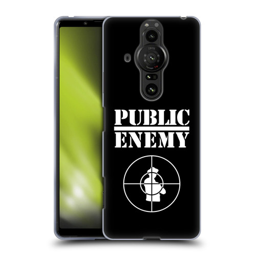 Public Enemy Graphics Logo Soft Gel Case for Sony Xperia Pro-I