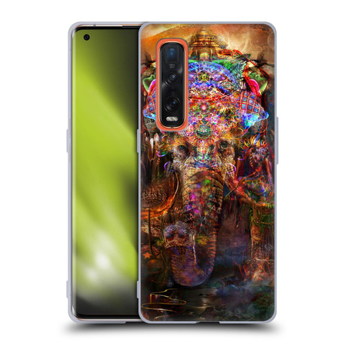 Jumbie Art Gods and Goddesses Ganesha Soft Gel Case for OPPO Find X2 Pro 5G