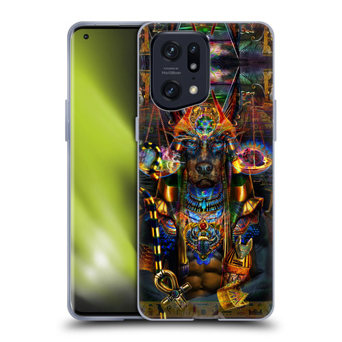 Jumbie Art Gods and Goddesses Anubis Soft Gel Case for OPPO Find X5 Pro