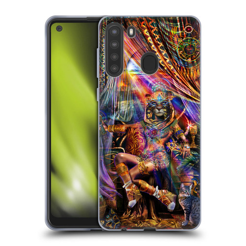Jumbie Art Gods and Goddesses Bastet Soft Gel Case for Samsung Galaxy A21 (2020)