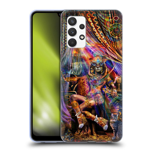 Jumbie Art Gods and Goddesses Bastet Soft Gel Case for Samsung Galaxy A32 (2021)