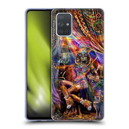 Jumbie Art Gods and Goddesses Bastet Soft Gel Case for Samsung Galaxy A71 (2019)