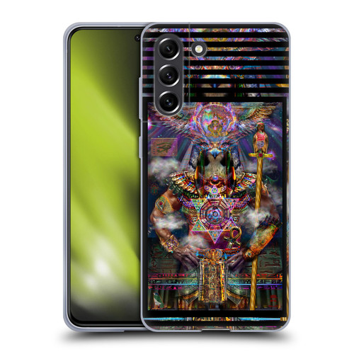 Jumbie Art Gods and Goddesses Horus Soft Gel Case for Samsung Galaxy S21 FE 5G