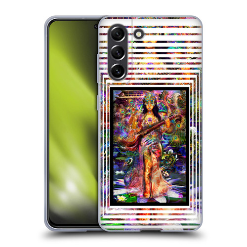 Jumbie Art Gods and Goddesses Saraswatti Soft Gel Case for Samsung Galaxy S21 FE 5G