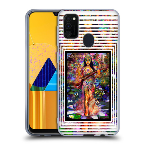 Jumbie Art Gods and Goddesses Saraswatti Soft Gel Case for Samsung Galaxy M30s (2019)/M21 (2020)