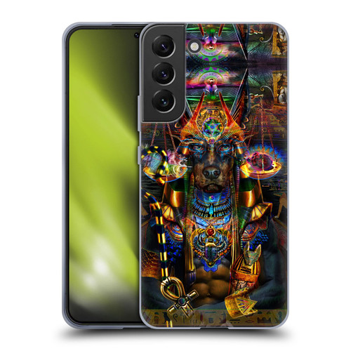 Jumbie Art Gods and Goddesses Anubis Soft Gel Case for Samsung Galaxy S22+ 5G