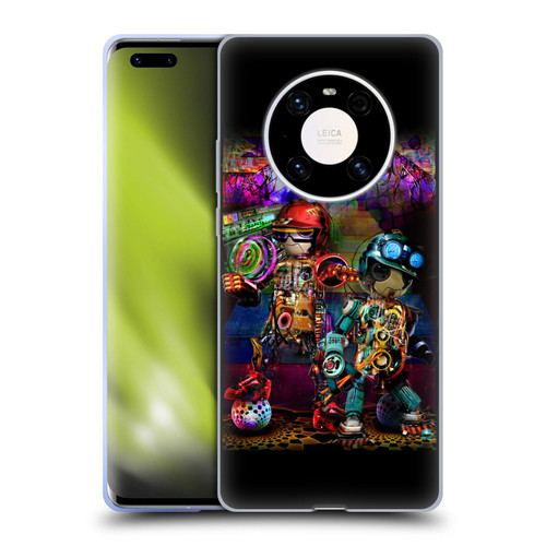 Jumbie Art Visionary Boombox Robots Soft Gel Case for Huawei Mate 40 Pro 5G