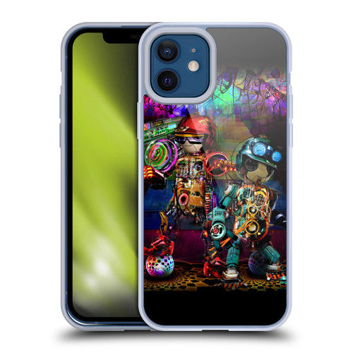 Jumbie Art Visionary Boombox Robots Soft Gel Case for Apple iPhone 12 / iPhone 12 Pro