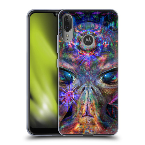 Jumbie Art Visionary Alien Soft Gel Case for Motorola Moto E6 Plus