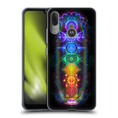 Jumbie Art Visionary Chakras Soft Gel Case for Motorola Moto E6 Plus
