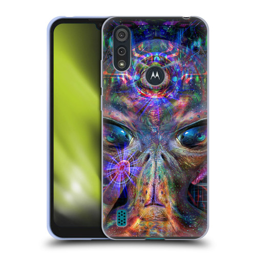 Jumbie Art Visionary Alien Soft Gel Case for Motorola Moto E6s (2020)