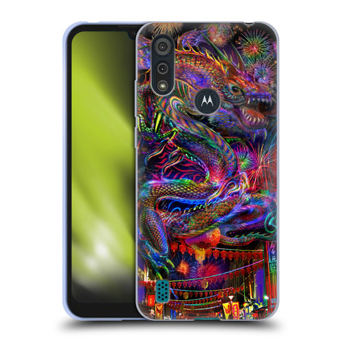 Jumbie Art Visionary Dragon Soft Gel Case for Motorola Moto E6s (2020)