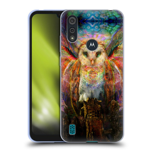 Jumbie Art Visionary Owl Soft Gel Case for Motorola Moto E6s (2020)