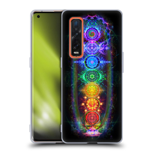 Jumbie Art Visionary Chakras Soft Gel Case for OPPO Find X2 Pro 5G