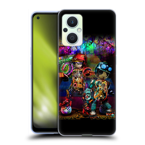 Jumbie Art Visionary Boombox Robots Soft Gel Case for OPPO Reno8 Lite