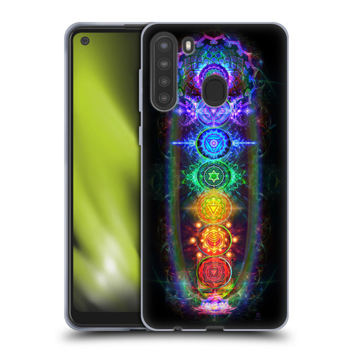 Jumbie Art Visionary Chakras Soft Gel Case for Samsung Galaxy A21 (2020)