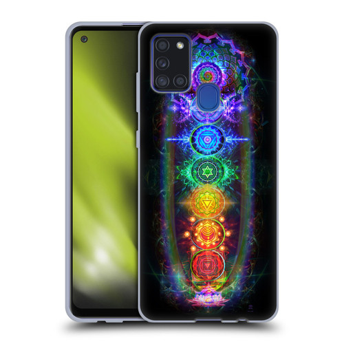 Jumbie Art Visionary Chakras Soft Gel Case for Samsung Galaxy A21s (2020)