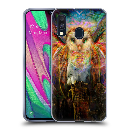 Jumbie Art Visionary Owl Soft Gel Case for Samsung Galaxy A40 (2019)