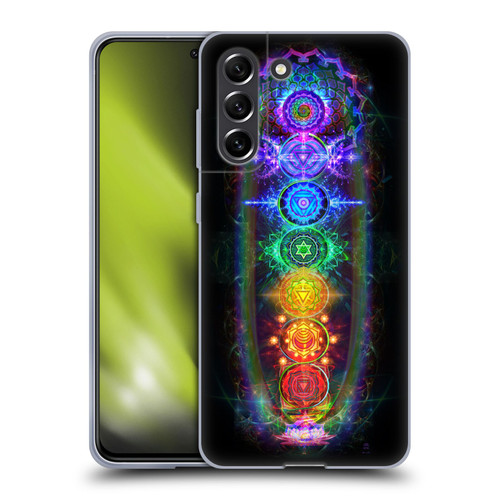 Jumbie Art Visionary Chakras Soft Gel Case for Samsung Galaxy S21 FE 5G