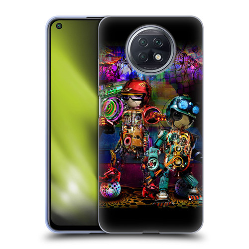 Jumbie Art Visionary Boombox Robots Soft Gel Case for Xiaomi Redmi Note 9T 5G