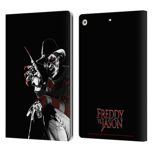 Freddy VS. Jason Graphics Freddy Leather Book Wallet Case Cover For Apple iPad 10.2 2019/2020/2021