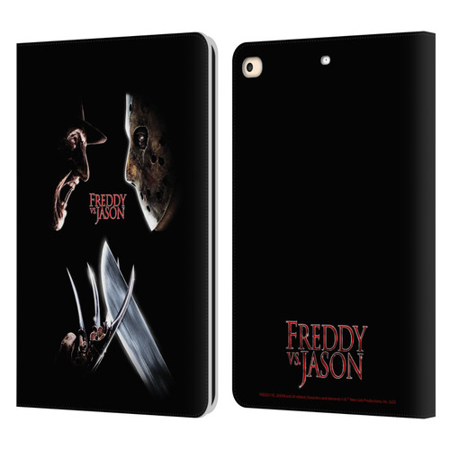 Freddy VS. Jason Graphics Freddy vs. Jason Leather Book Wallet Case Cover For Apple iPad 9.7 2017 / iPad 9.7 2018
