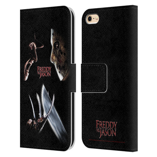 Freddy VS. Jason Graphics Freddy vs. Jason Leather Book Wallet Case Cover For Apple iPhone 6 / iPhone 6s