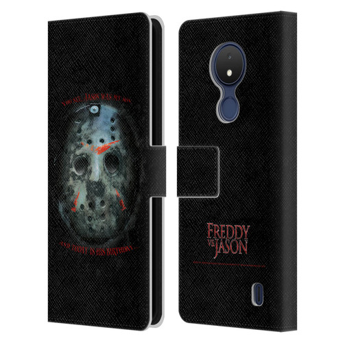 Freddy VS. Jason Graphics Jason's Birthday Leather Book Wallet Case Cover For Nokia C21