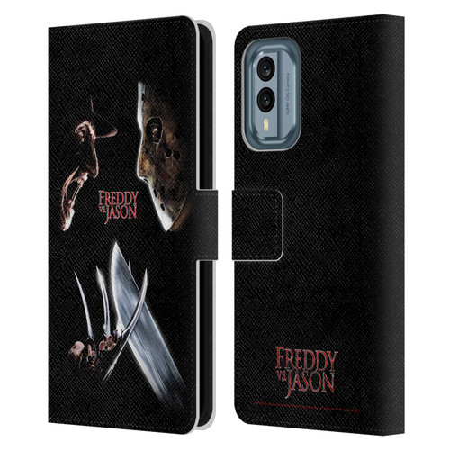 Freddy VS. Jason Graphics Freddy vs. Jason Leather Book Wallet Case Cover For Nokia X30