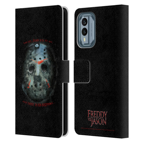 Freddy VS. Jason Graphics Jason's Birthday Leather Book Wallet Case Cover For Nokia X30