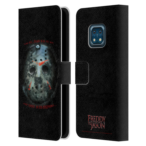 Freddy VS. Jason Graphics Jason's Birthday Leather Book Wallet Case Cover For Nokia XR20