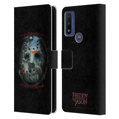 Freddy VS. Jason Graphics Jason's Birthday Leather Book Wallet Case Cover For Motorola G Pure