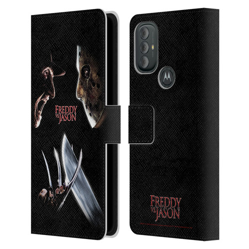 Freddy VS. Jason Graphics Freddy vs. Jason Leather Book Wallet Case Cover For Motorola Moto G10 / Moto G20 / Moto G30