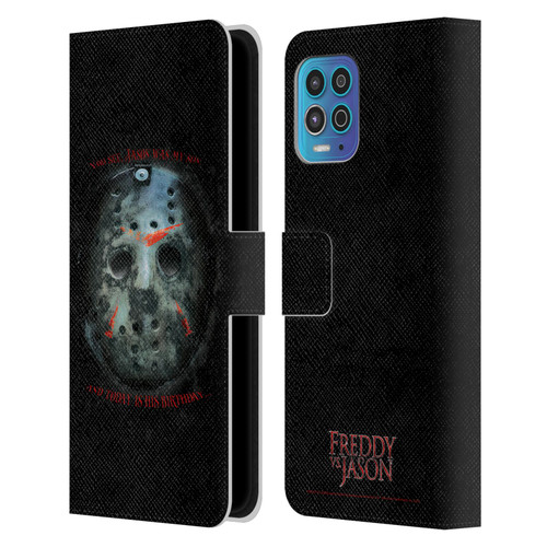 Freddy VS. Jason Graphics Jason's Birthday Leather Book Wallet Case Cover For Motorola Moto G100