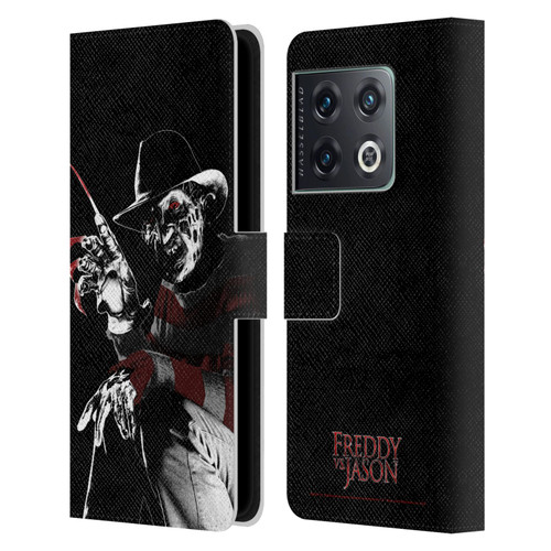 Freddy VS. Jason Graphics Freddy Leather Book Wallet Case Cover For OnePlus 10 Pro