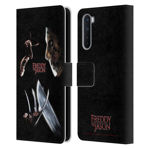 Freddy VS. Jason Graphics Freddy vs. Jason Leather Book Wallet Case Cover For OnePlus Nord 5G