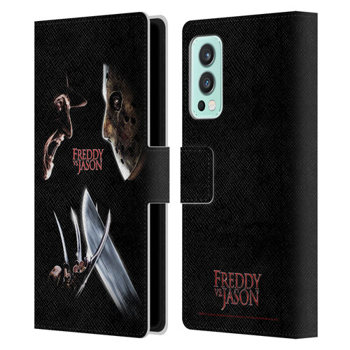 Freddy VS. Jason Graphics Freddy vs. Jason Leather Book Wallet Case Cover For OnePlus Nord 2 5G